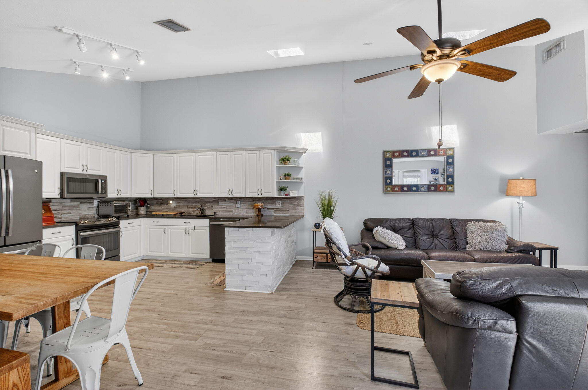 9842 Boca Gardens Trail, Unit C Boca Raton, FL 33496 - Photo 10 of 36 Living Area and Kitchen