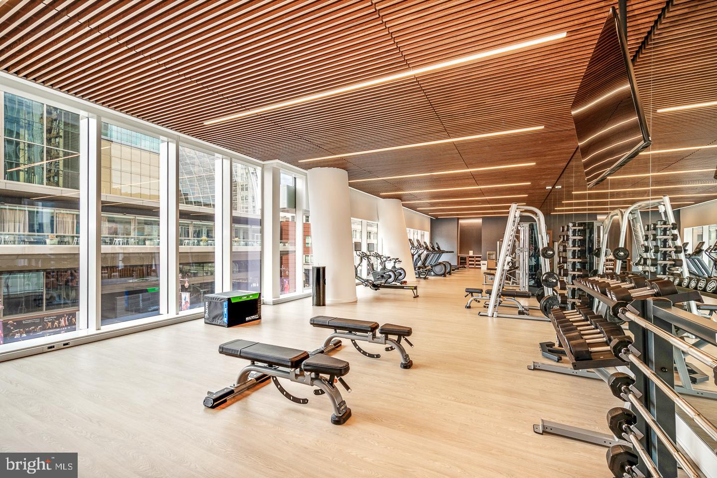 301 South Broad Street, Unit 4001 Philadelphia, PA 19107 - Photo 51 of 84 a view of a room with gym equipment