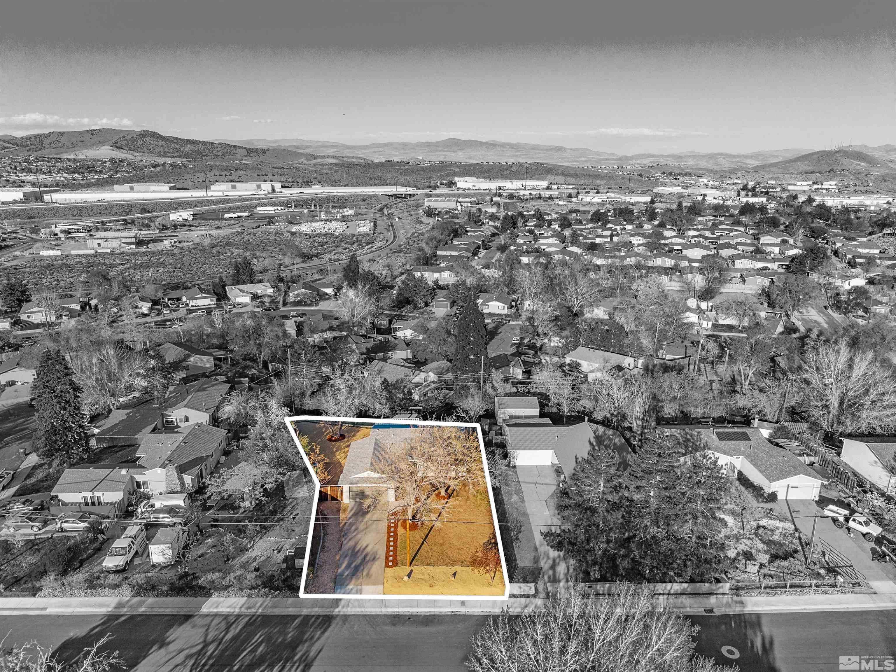 7750 Yorkshire Drive Reno, NV 89506 - Photo 27 of 33 an aerial view of residential houses with outdoor space