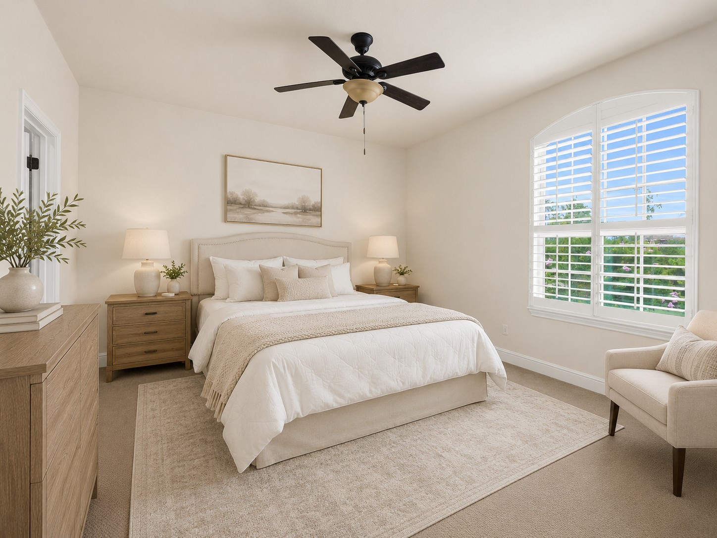 4022 Sabine Valley Trail Spring, TX 77386 - Photo 29 of 46 Large upstairs third bedroom with its own en-suite full bath, offering comfort and privacy for guests or family members. Virtually staged to show the room’s potential.