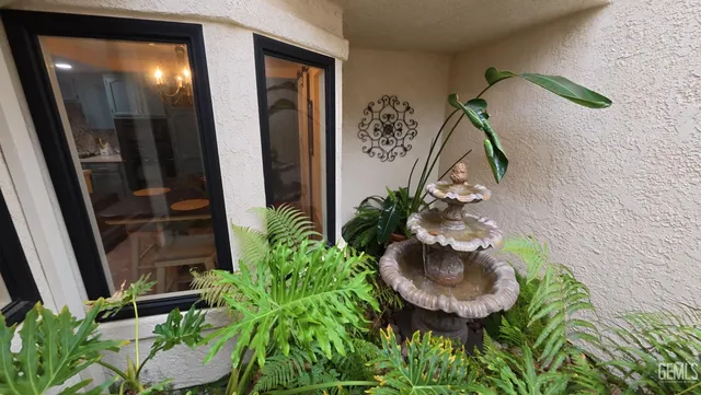 a outdoor space with furniture