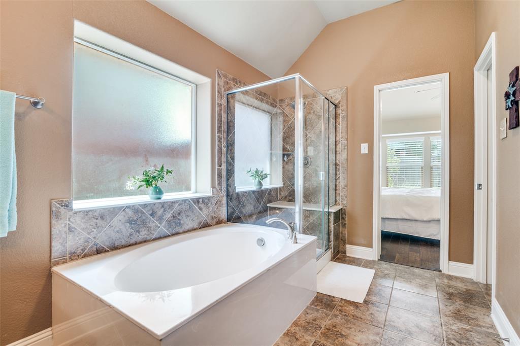619 Louder Way Fate, TX 75087 - Photo 14 of 22 garden tub and walk in shower