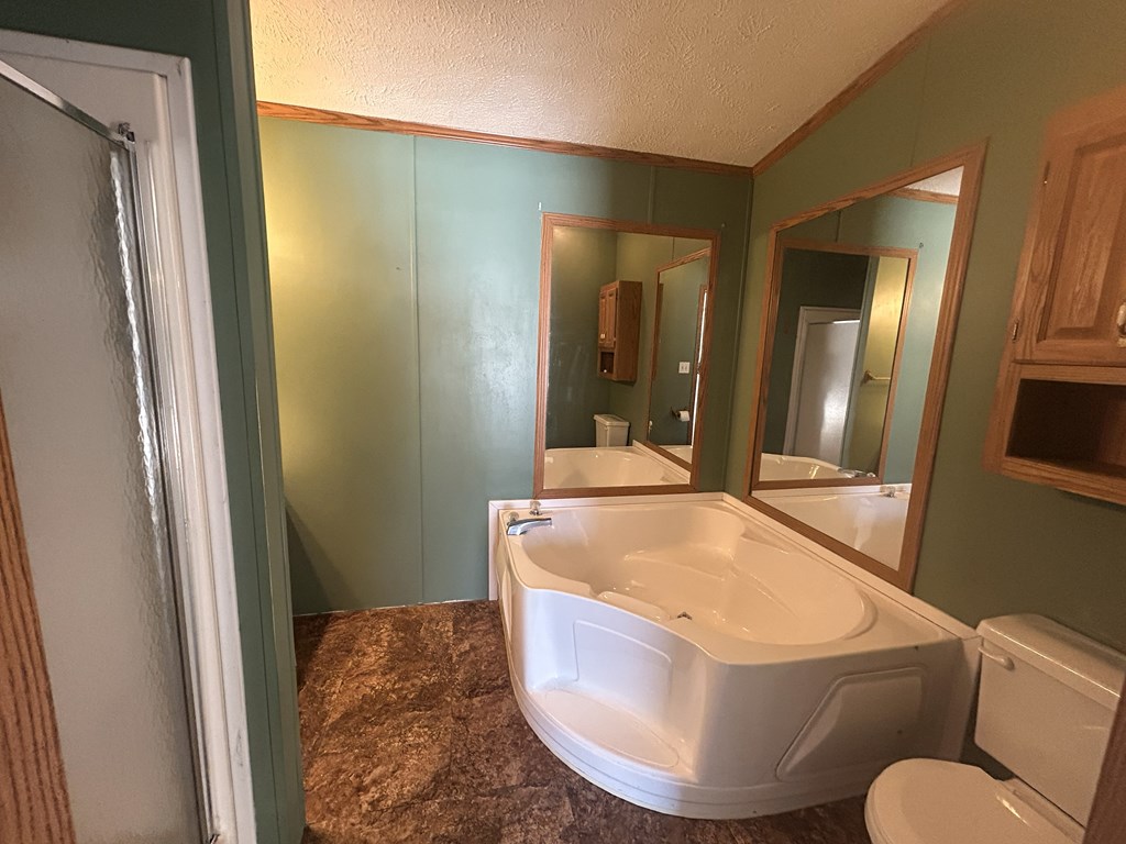 321 Ridge Avenue Avenue Strattanville, PA 16258 - Photo 21 of 29 a bathroom with a granite countertop sink and a mirror