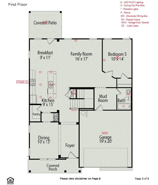 3401 Cross Timber Lane, Unit 61 Raleigh, NC 27603 - Photo 2 of 3 main level plan