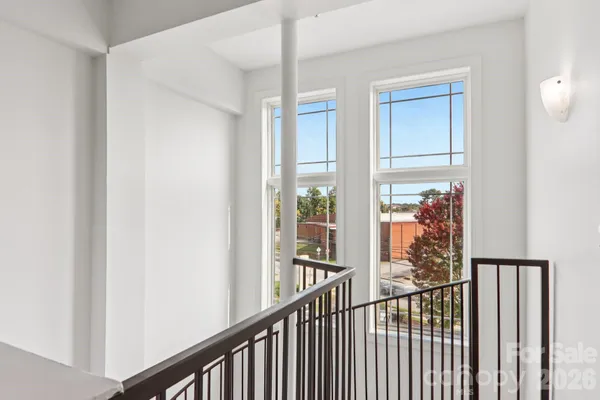 a view of a balcony
