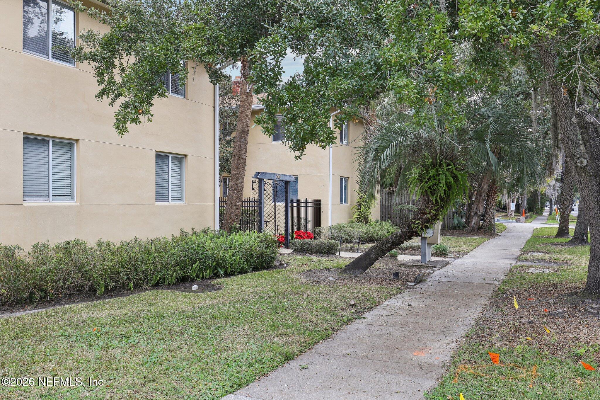 2159 Riverside Avenue, Unit 4 Jacksonville, FL 32204 - Photo 45 of 50 a view of a house with a yard and tree s