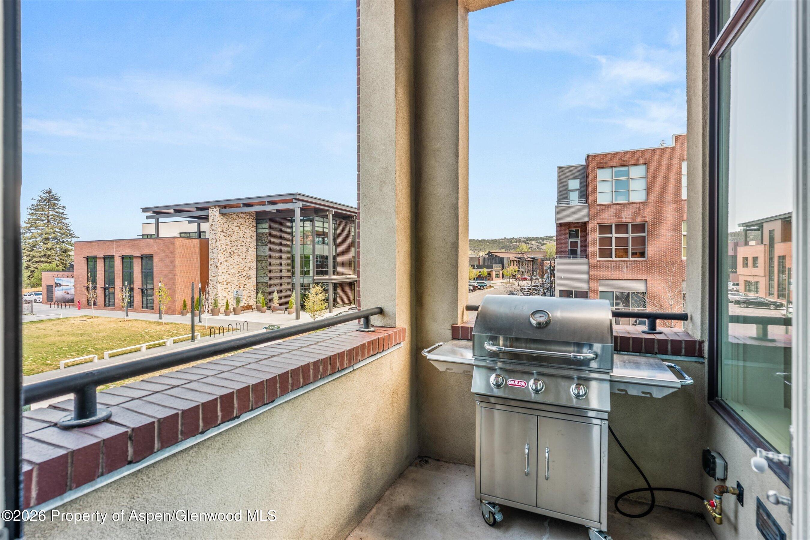 361 Robinson Street, Unit 208 Basalt, CO 81621 - Photo 10 of 15 deck with gas hook-up for grill