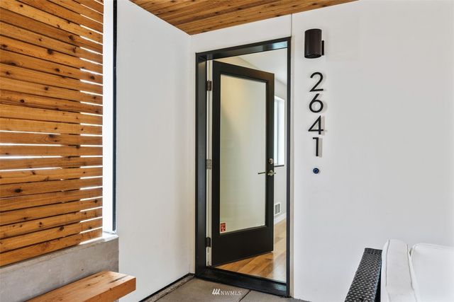 a view of front door of house