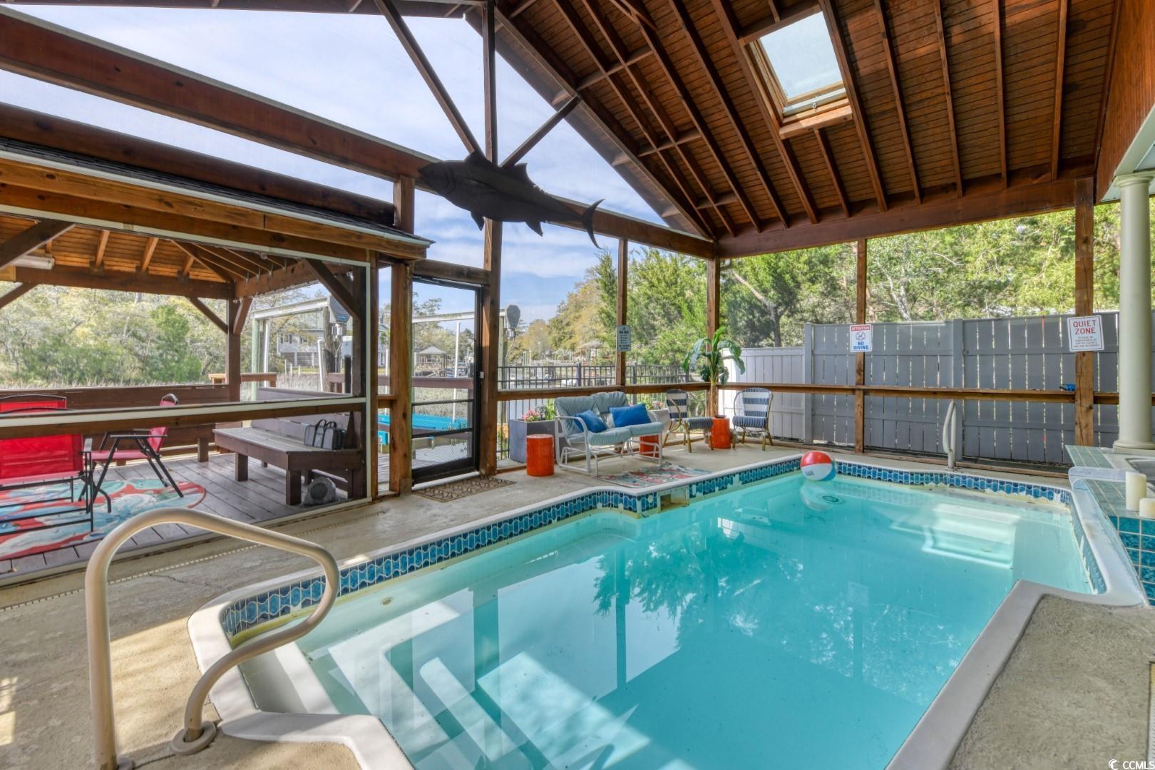 3714 Jordan Landing Road Murrells Inlet, SC 29576 - Photo 30 of 39 Swimming pool featuring a patio and outdoor lounge area