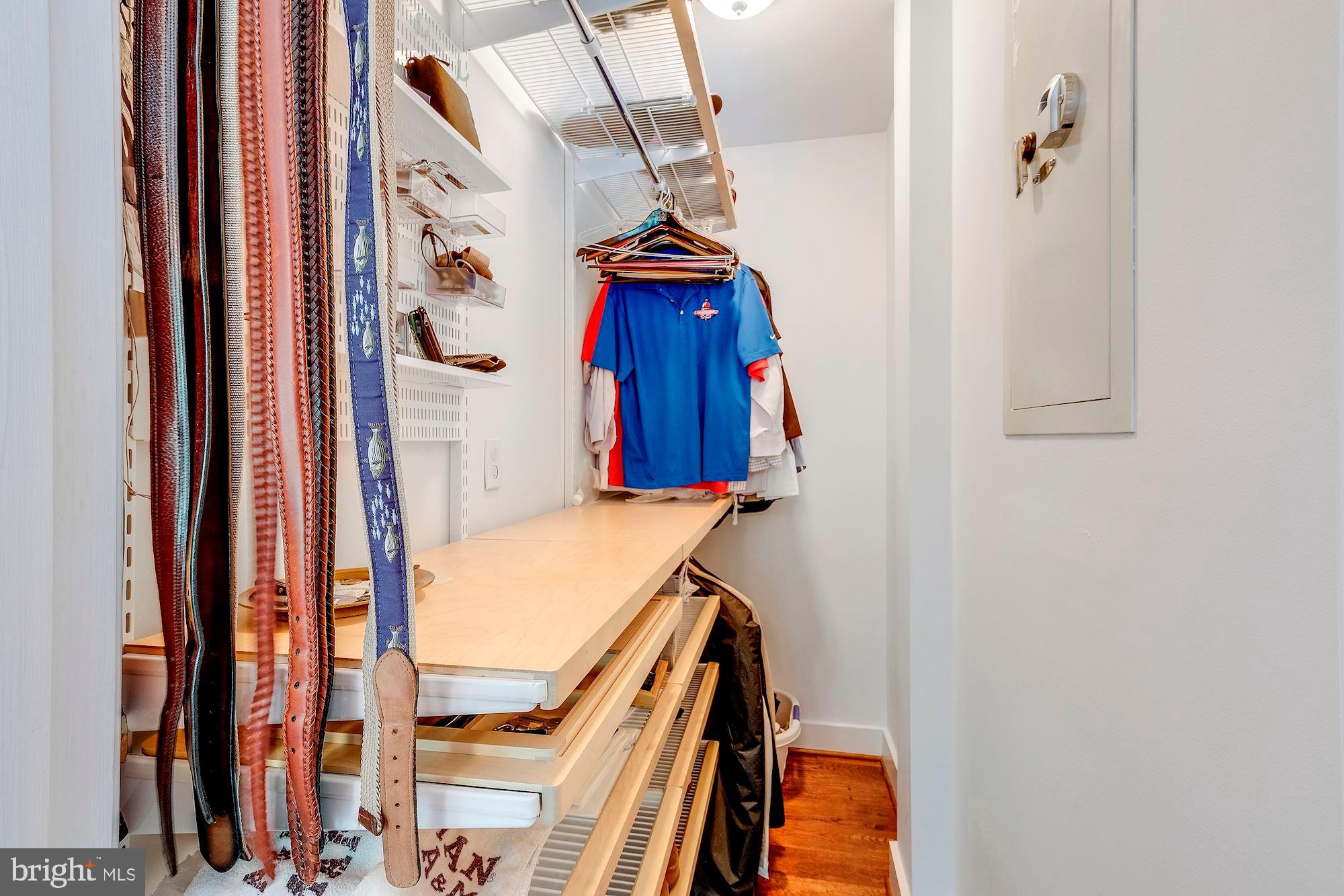 535 23rd Place Northeast Washington, DC 20002 - Photo 15 of 36 Walk-in closet with Elfa closet system