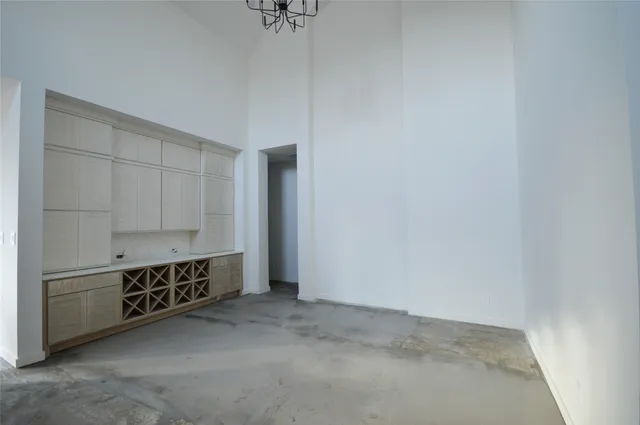 a view of an empty room
