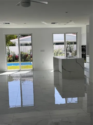 a living room with window