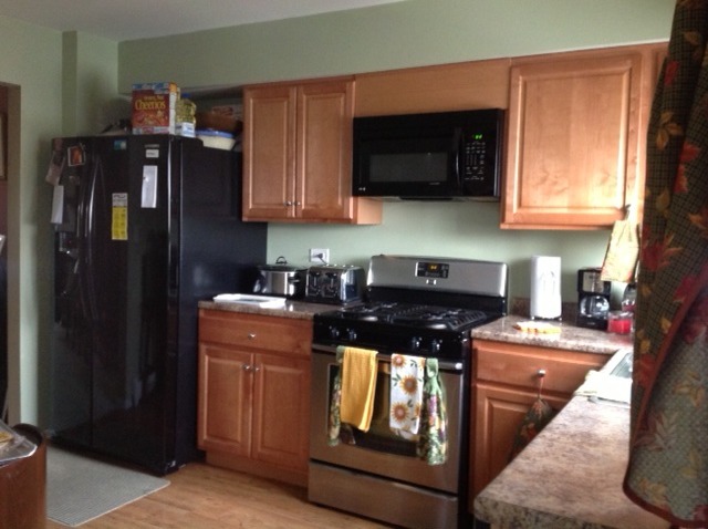 10433 Dearlove Road, Unit 5 Glenview, IL 60025 - Photo 2 of 10 a kitchen with stainless steel appliances granite countertop a stove a refrigerator and a microwave