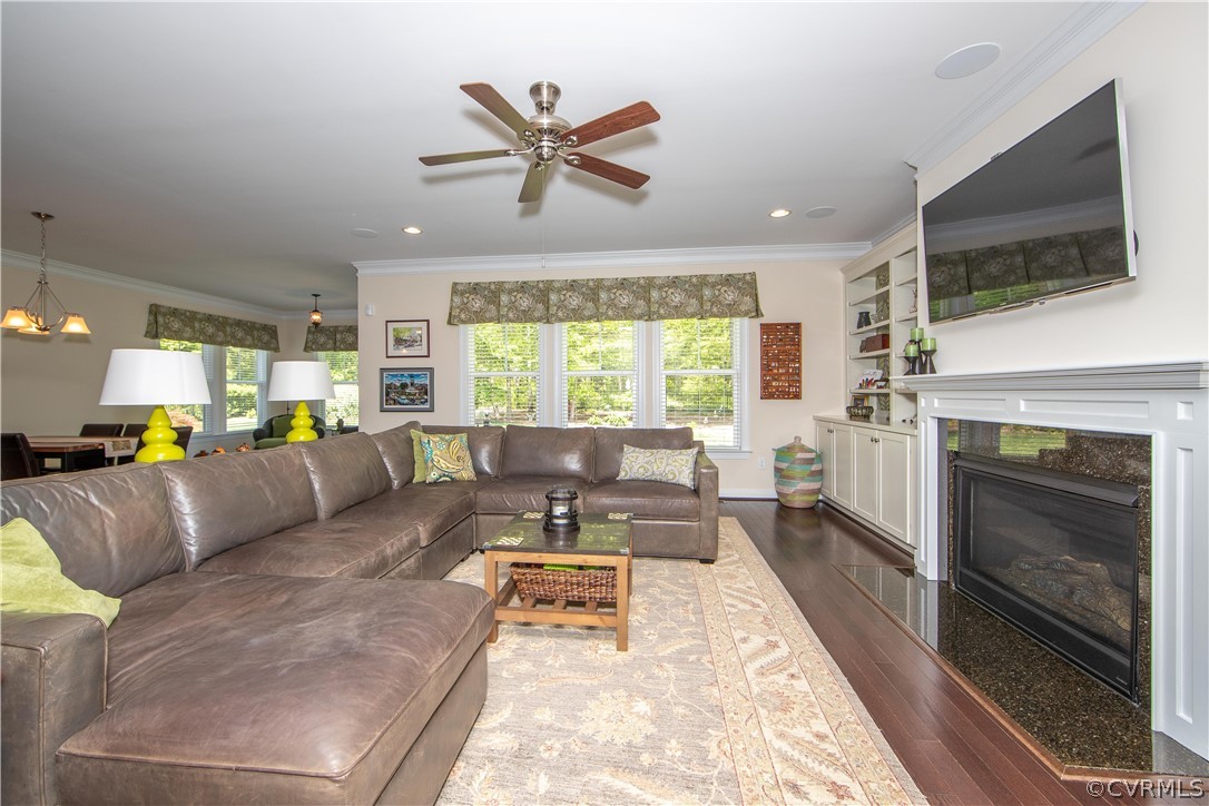 163 Button Bush Road Richmond, VA 23238 - Photo 25 of 46 a living room with furniture and a fireplace