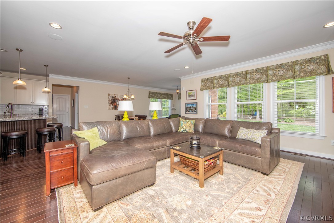 163 Button Bush Road Richmond, VA 23238 - Photo 26 of 46 a living room with furniture and a large window
