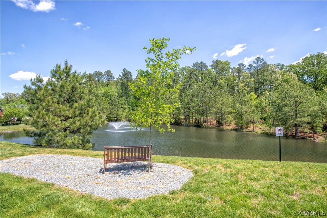 163 Button Bush Road Richmond, VA 23238 - Photo 39 of 46 a view of a lake with a house in the background