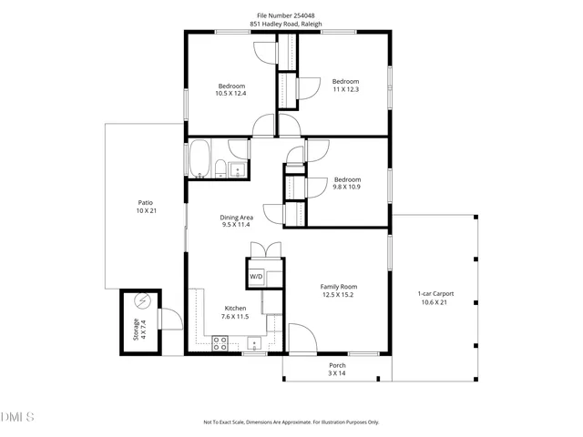 $320,000 | 851 Hadley Road, Raleigh, NC 27610