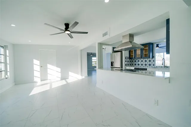 a view of a livingroom with a window