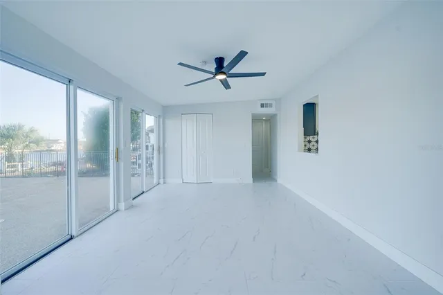 a bathroom with a sink a mirror and a shower