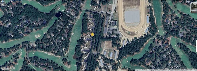 a bird view of a garden