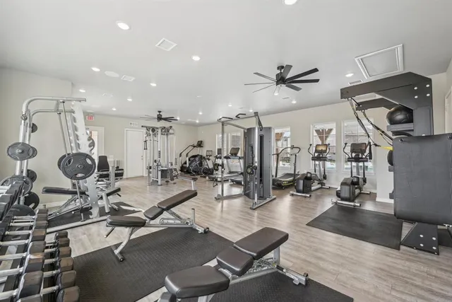 a view of backyard with seating space