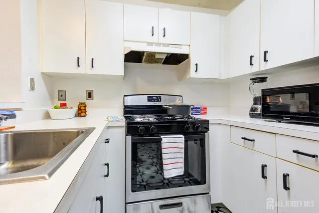a kitchen with stainless steel appliances granite countertop a sink and a stove