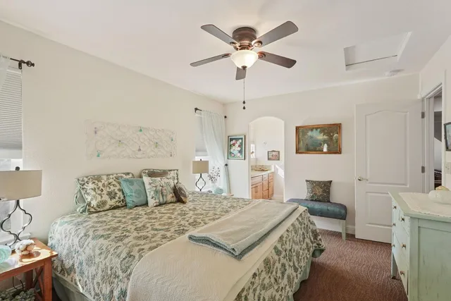 a view of a porch with a house