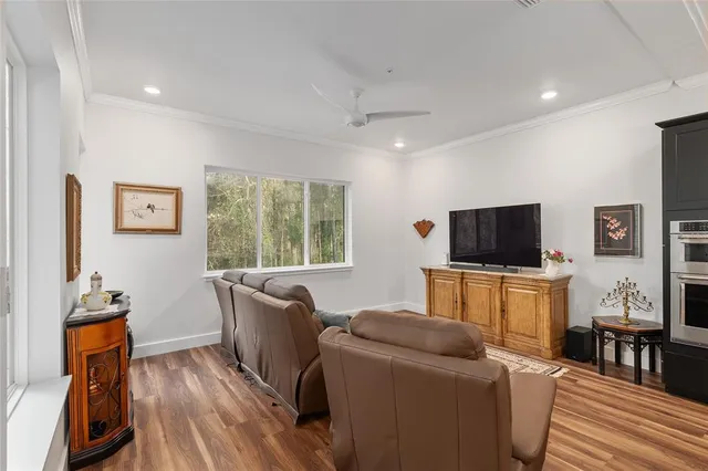 a bedroom with a bed and a lamp