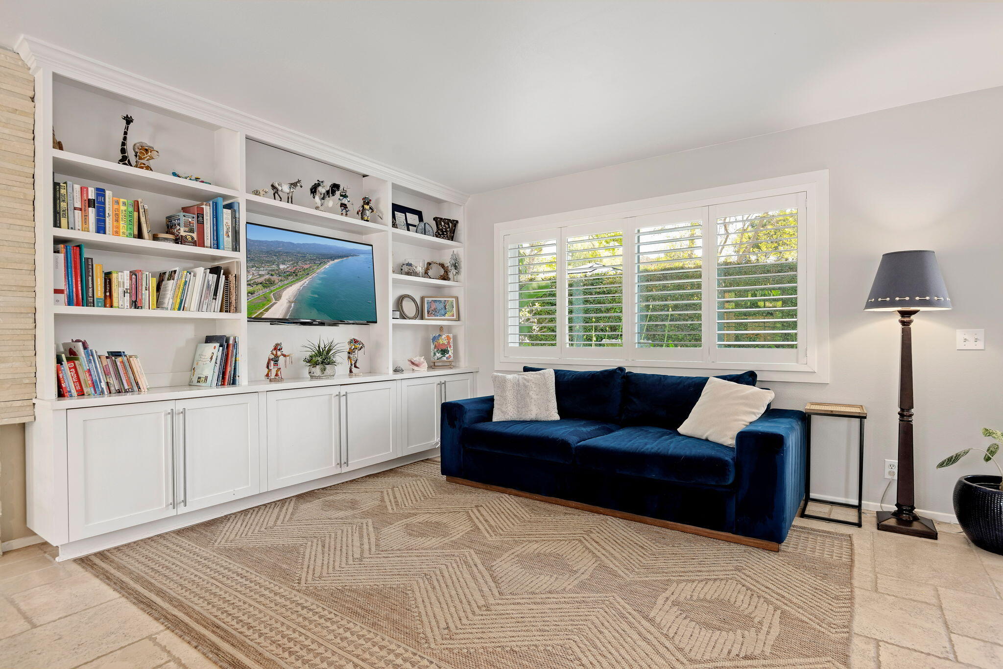 809 Willowglen Road Santa Barbara, CA 93105 - Photo 11 of 50 a living room with furniture and a flat screen tv