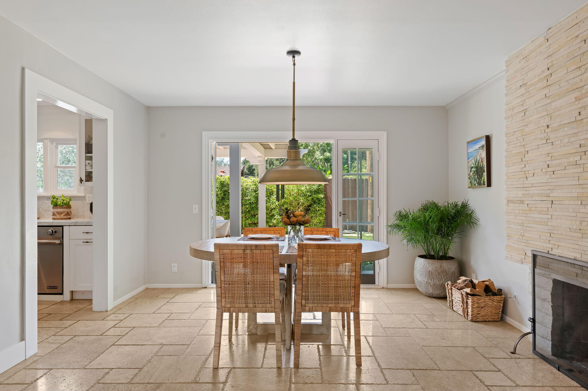 809 Willowglen Road Santa Barbara, CA 93105 - Photo 13 of 50 a view of a dining room with furniture window and outside view