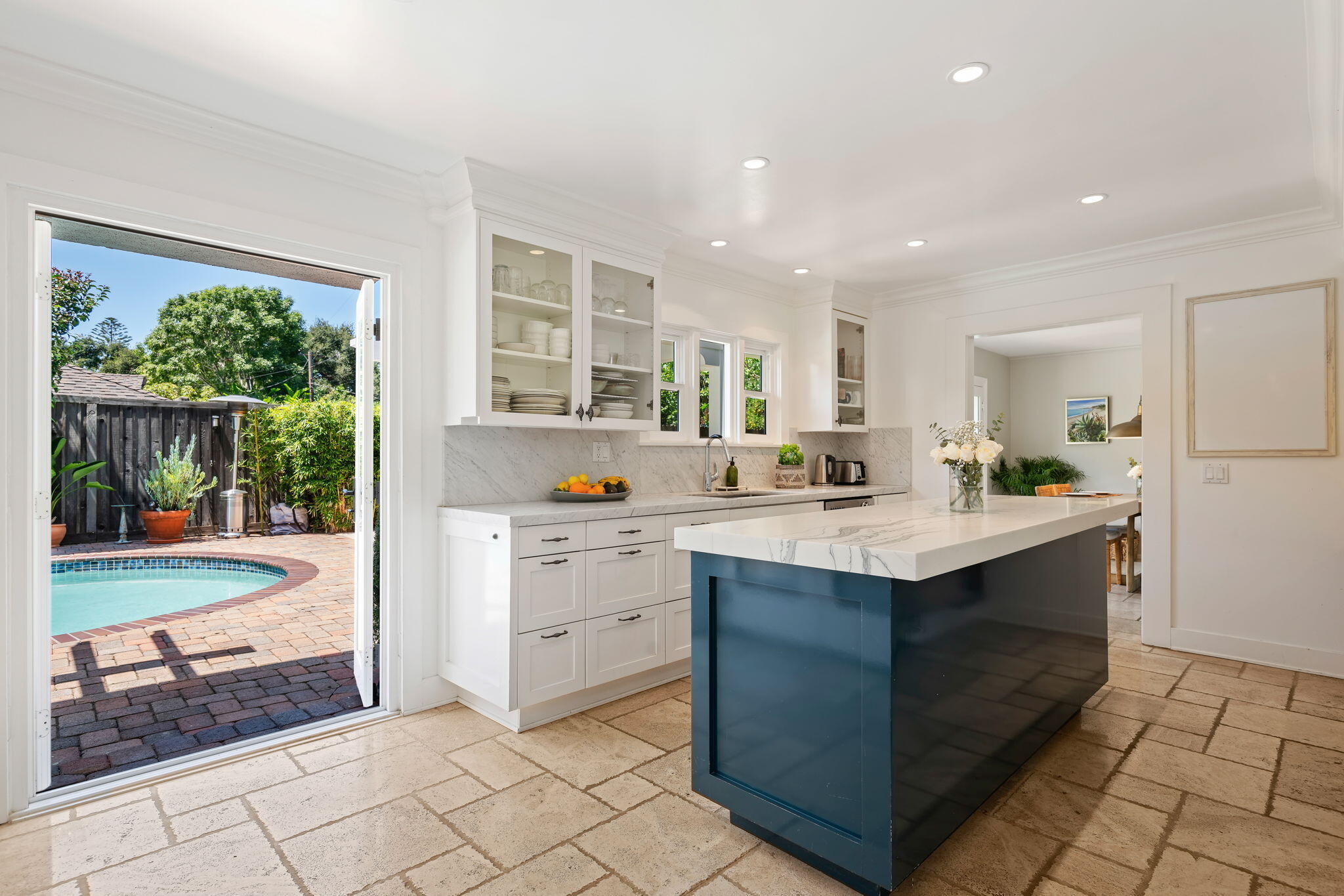 809 Willowglen Road Santa Barbara, CA 93105 - Photo 18 of 50 a kitchen with a sink and cabinets