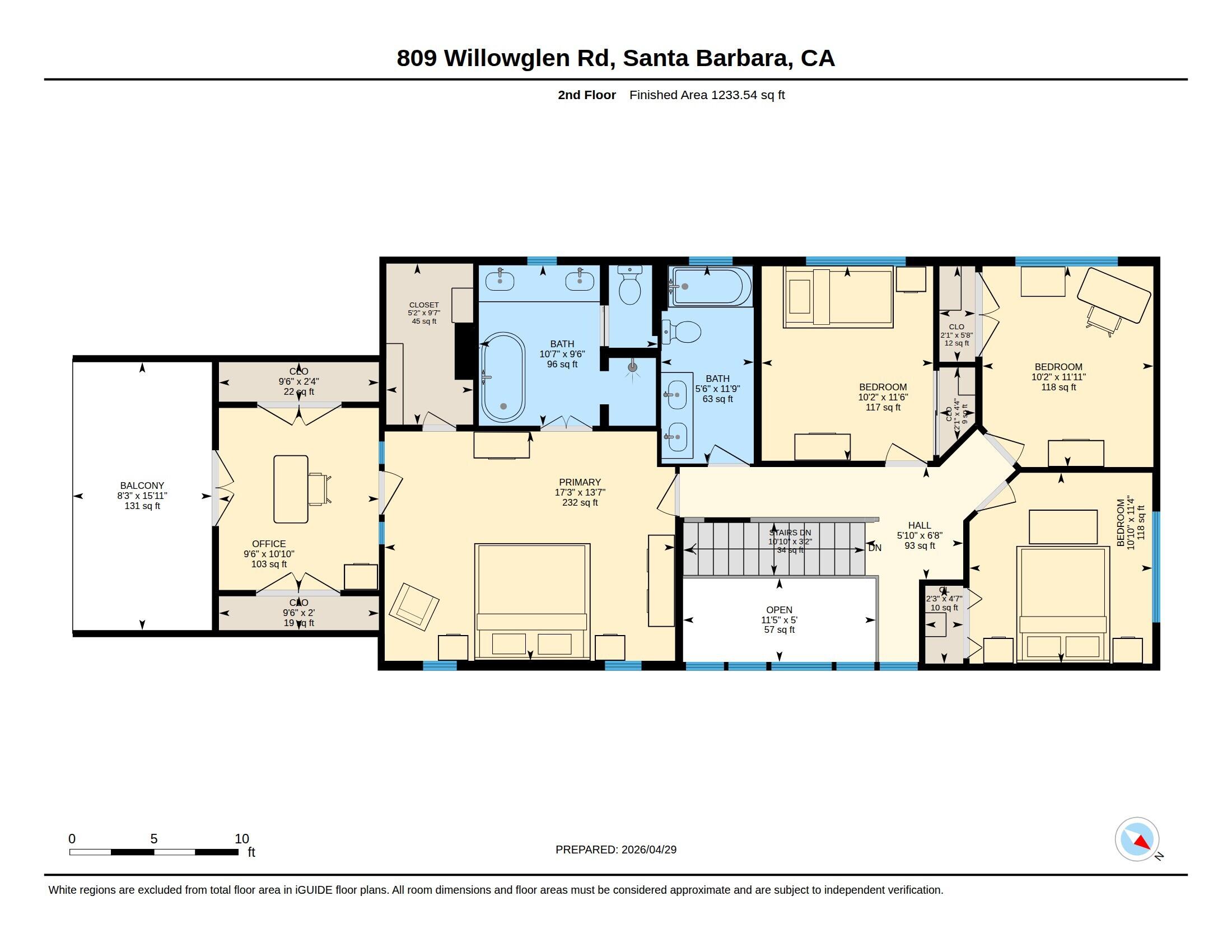 809 Willowglen Road Santa Barbara, CA 93105 - Photo 50 of 50 a picture of a floor plan