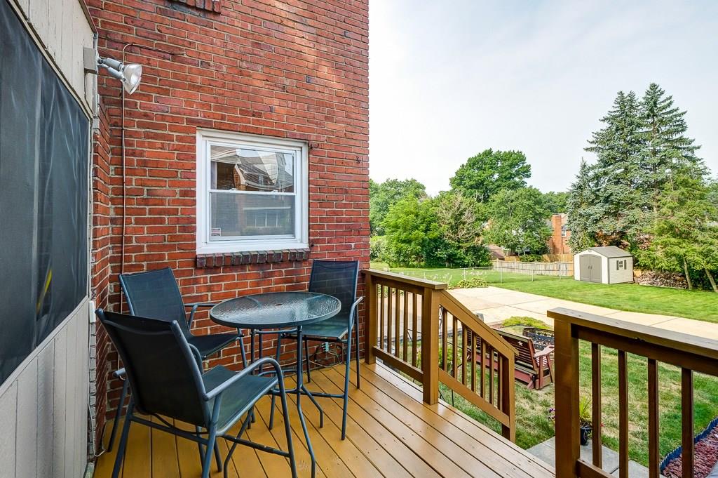 1912 Bower Hill Road Pittsburgh, PA 15243 - Photo 19 of 25 Deck Off the Patio looking towards the Backyard
