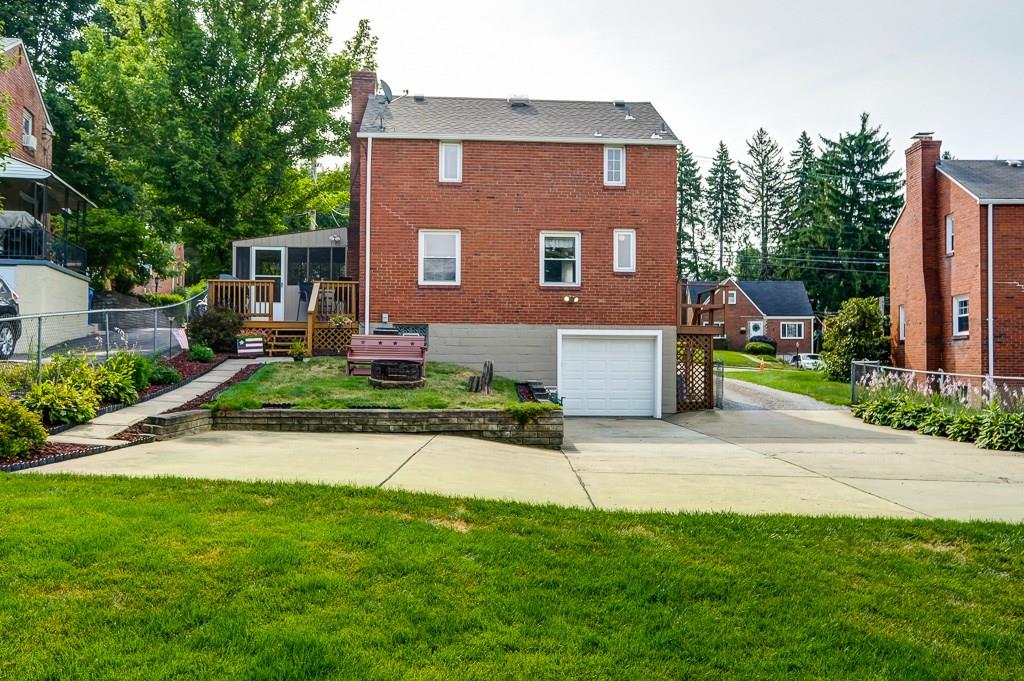 1912 Bower Hill Road Pittsburgh, PA 15243 - Photo 22 of 25 Rear Entry Garage with extra Parking Space and large Driveway which provides extra turning space