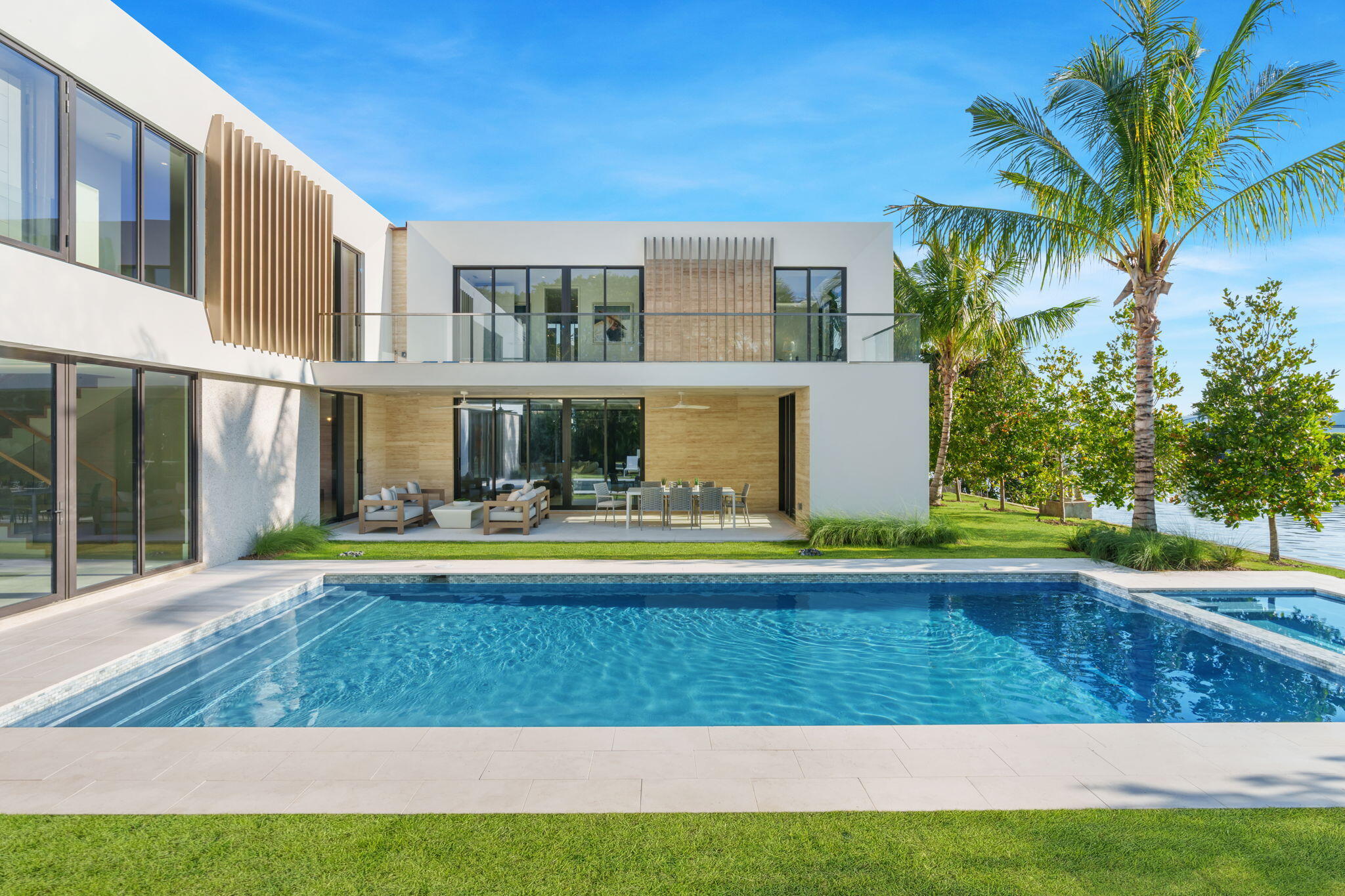2291 Ibis Isle Road East Palm Beach, FL 33480 - Photo 25 of 32 a view of swimming pool with a yard