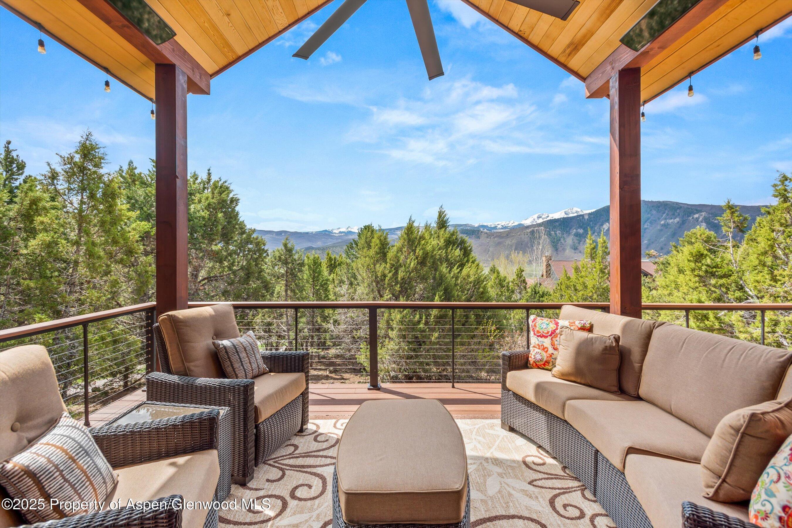 Views from living room area and deck