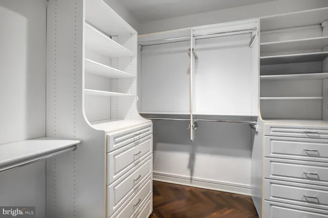 a view of walk in closet