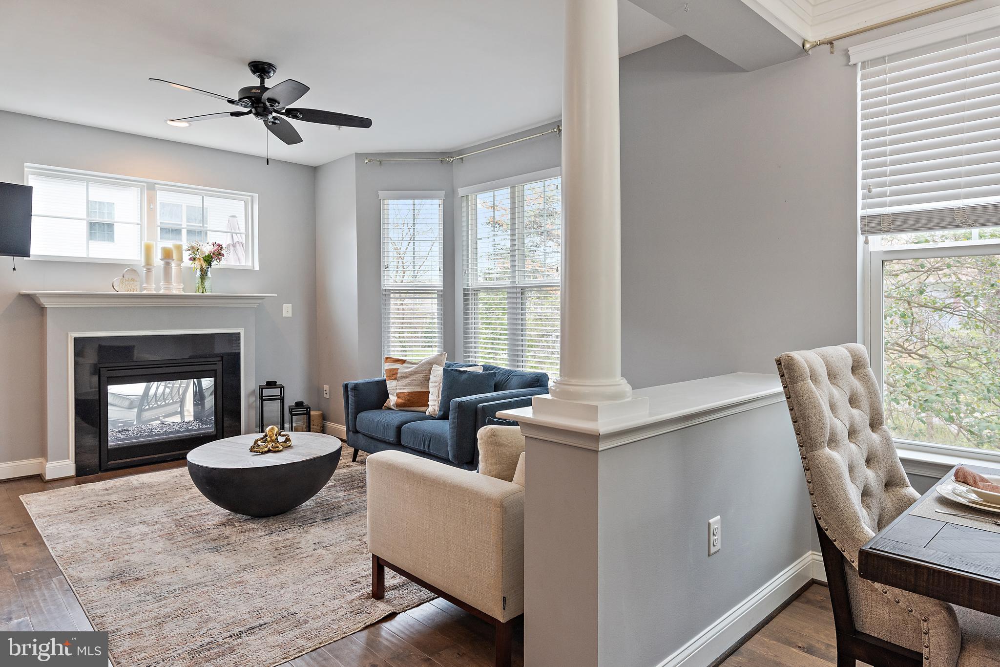 1614 Belle Drive Annapolis, MD 21401 - Photo 10 of 36 a living room with furniture and a fireplace