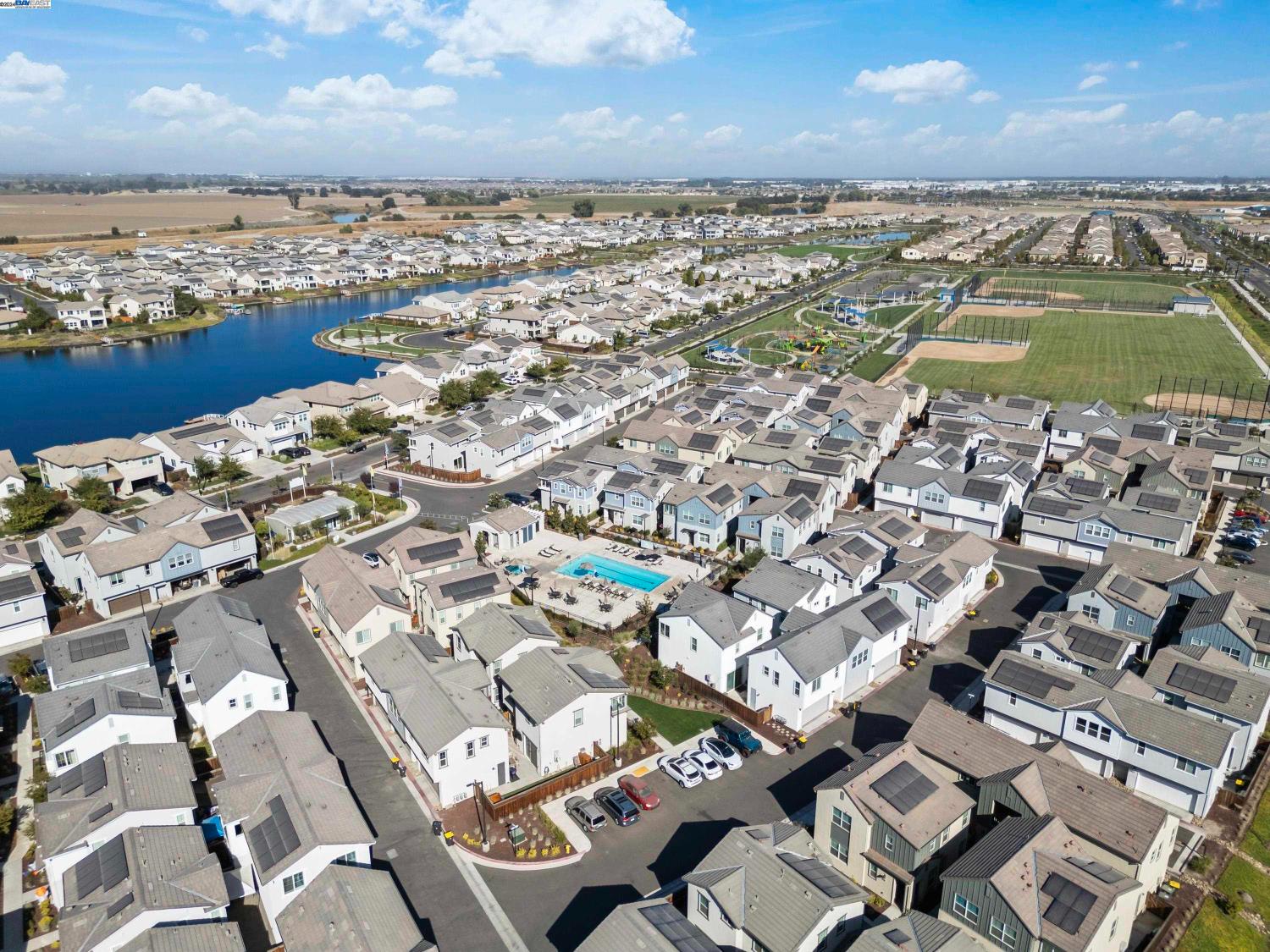 17500 Beachwood Road Lathrop, CA 95330 - Photo 74 of 78 an aerial view of residential houses with outdoor space