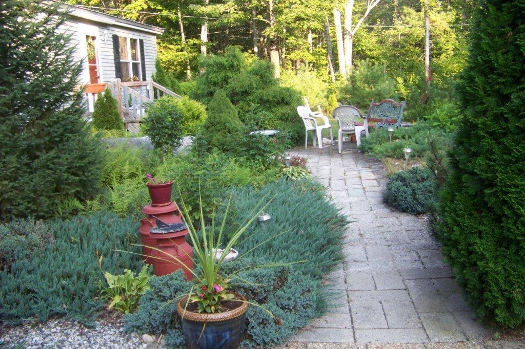 393 Sanborn Road West Newfield, ME 04095 - Photo 7 of 24 Front yard walkway and sitting area