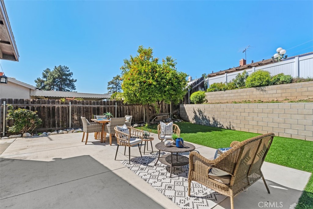 945 Redbud Street Brea, CA 92821 - Photo 31 of 31 a view of backyard with seating area and green space