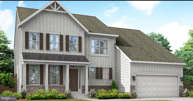 a view of a brick house with large windows