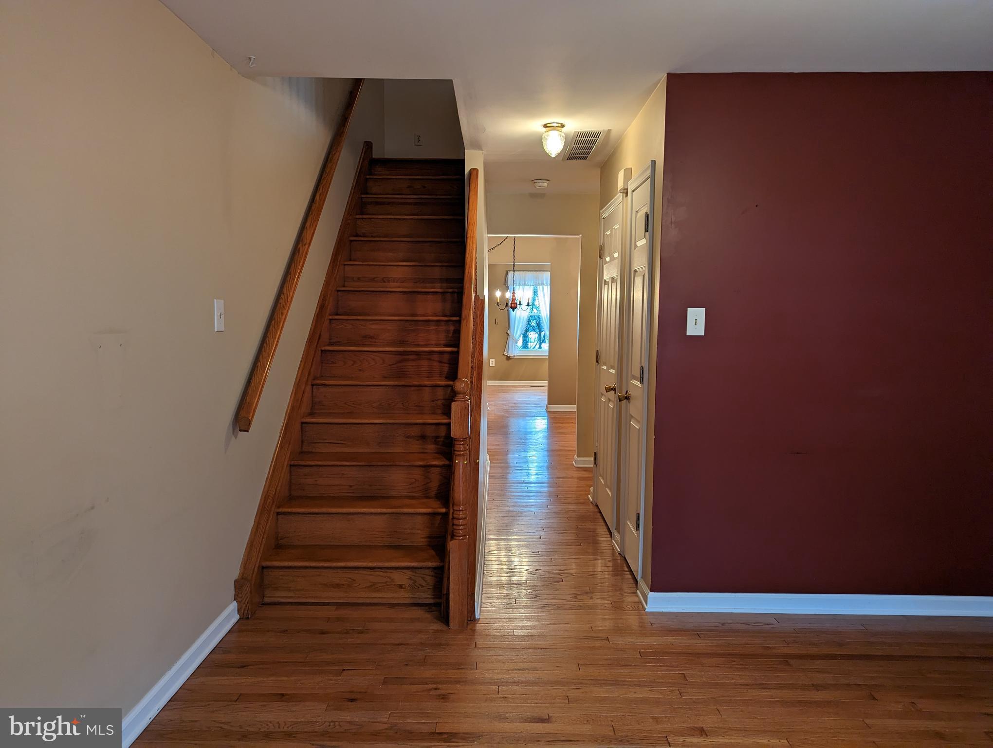 612 Ridgeway Street Gloucester City, NJ 08030 - Photo 6 of 28 Solid oak hardwood staircase and floors.