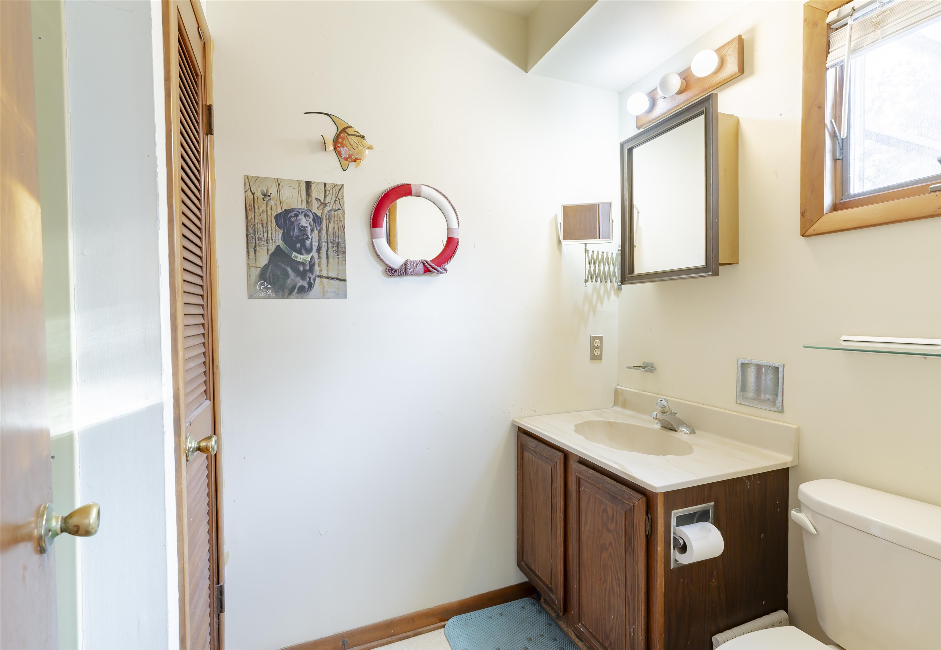 208 Princeton Avenue Cape May Point, NJ 08212 - Photo 25 of 49 a bathroom with a sink vanity and mirror