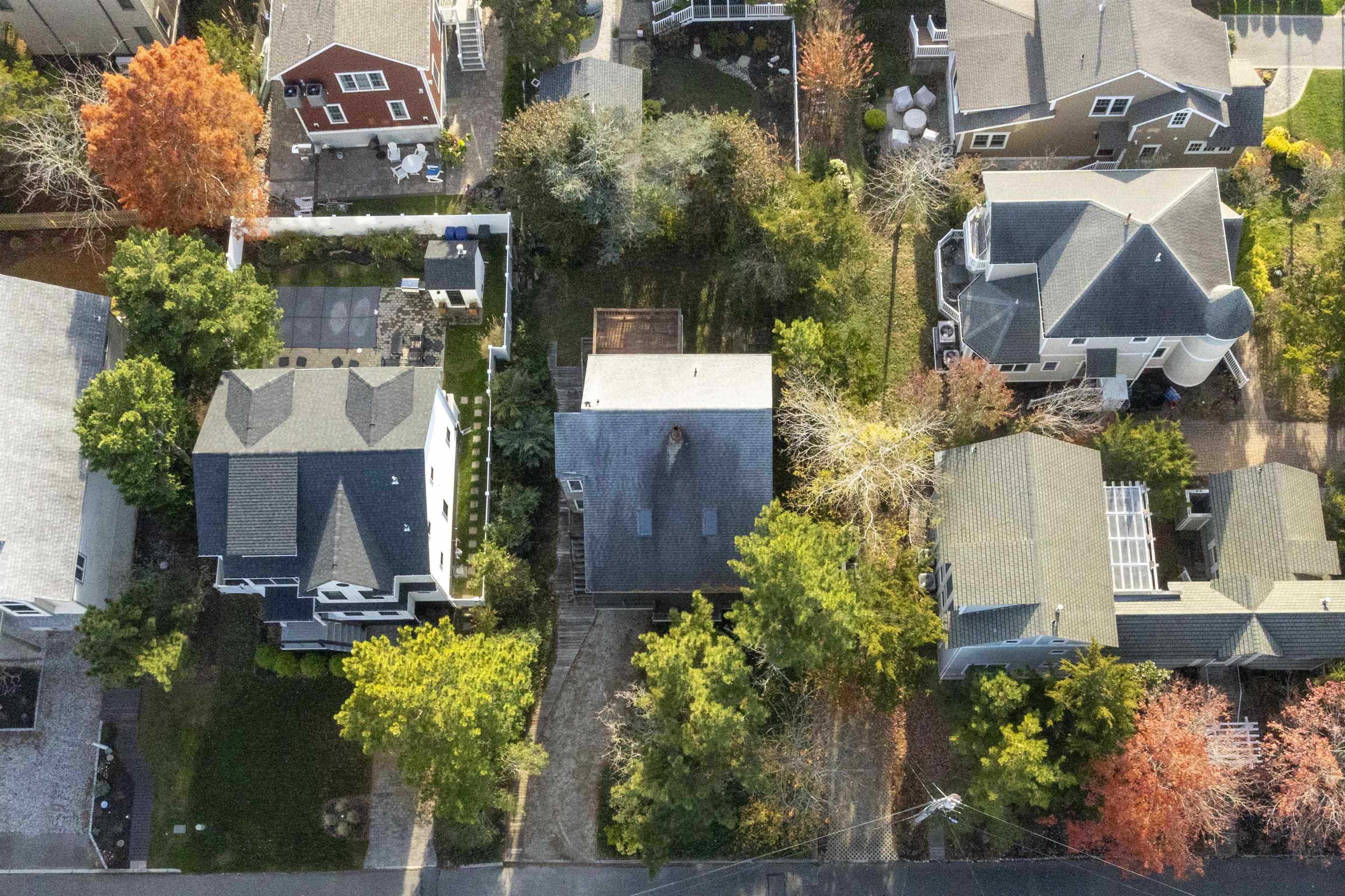 208 Princeton Avenue Cape May Point, NJ 08212 - Photo 43 of 49 an aerial view of a house with a yard and garden