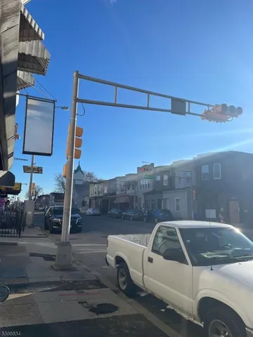 a view of a building from a window