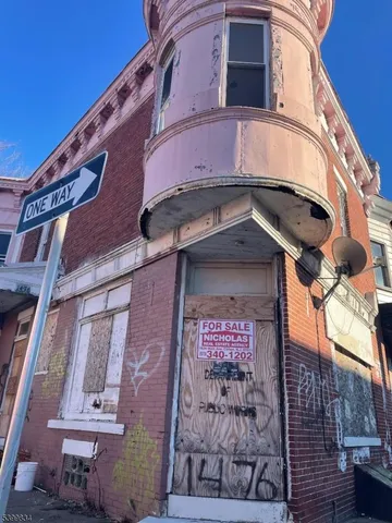 a front view of a building