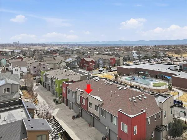 an aerial view of city