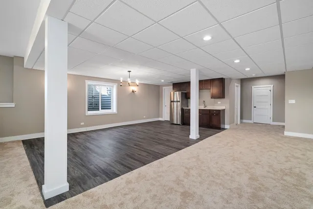 a view of a livingroom with a flat screen tv