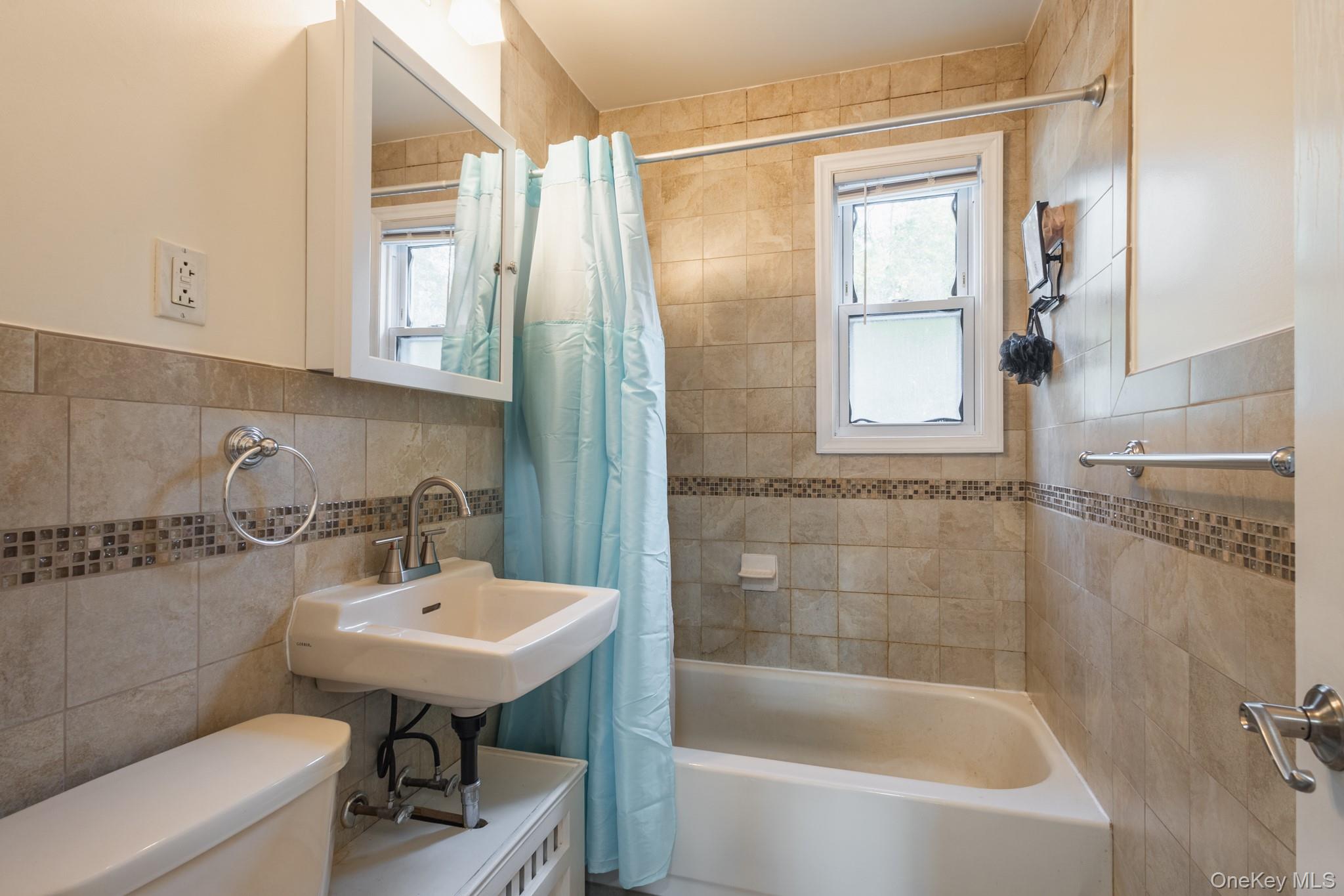 251-41 71st Road, Unit 54B Queens, NY 11426 - Photo 16 of 20 a bathroom with a sink bathtub and a toilet